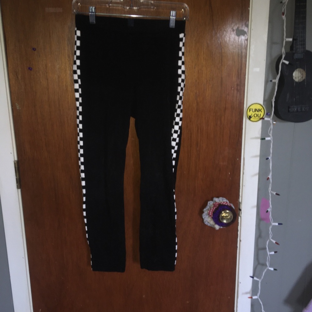 Checkered leggings